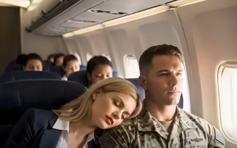 A CEO Fell Asleep on a Stranger’s Shoulder During a Red-Eye Flight — When She Woke Up and Saw What Was in His Hand, She Went Speechless