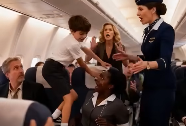 What the Airline Did When a Mother Tried to Defend Her Son’s Actions Against a Young Passenger