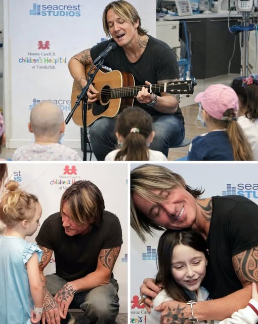 “‘Amidst the Rumors, He Chose Silence…’” — When rumors of a marital breakdown with his wife dominated the headlines, Keith Urban didn’t speak out to defend himself, nor did he respond to any of the sensational headlines. Instead of appearing on the red carpet or social media, he quietly walked into Monroe Carell Jr. Children’s Hospital, carrying a guitar and pure kindness. In the children’s wards, Keith’s music gently soothed the pain, a silent answer to all the speculation. Nurses and parents witnessed a rare moment when tears flowed alongside smiles — not because of the scandal, but because of hope. Amid the storm of public opinion, Keith Urban chose the hardest thing: to do the right thing in silence. And that very silence resonated more powerfully than any rebuttal.