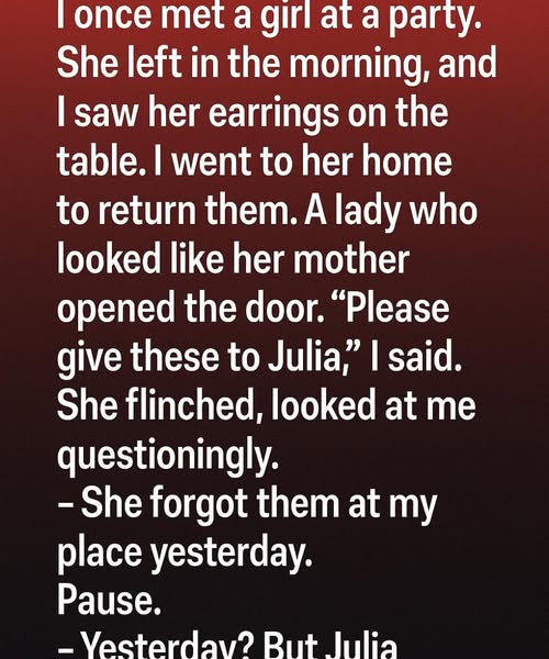 The Earrings She Never Took Back: A Tale of Memory and Unsaid Farewells