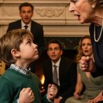 At the Christmas party, my 5-year-old daughter accidentally spilled a cup of water