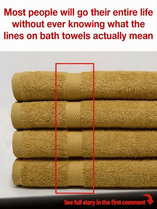 The Real Purpose of Those Mysterious Lines on Towels